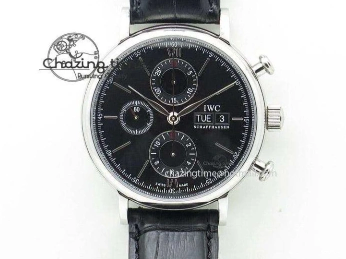 MIROTIME 0314 Classic Aquatimer Chrono IW376803 V6F 1:1 Best Edition Black Dial On SS Bracelet A 7361